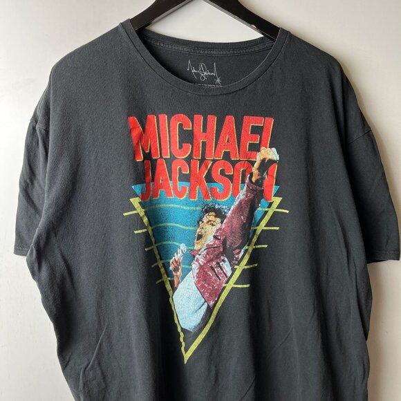 Michael Jackson T Shirt Adult Black 3XL XXXL King of Pop Singer Graphic Tee Logo - Picture 8 of 10